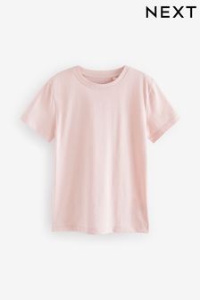 Pink Pale Cotton Short Sleeve T-Shirt (3-16yrs) (198181) | €5 - €10