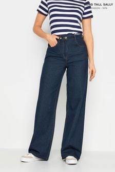 Long Tall Sally Blue Dark Wide Leg Jeans (198417) | AED216