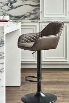 Hamilton Arm Adjustable Black Leg Bar Stool (198647) | €190