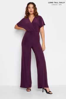 Long Tall Sally Purple ITY Wrap Jumpsuit (198940) | €53