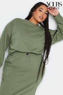 Yours Curve Green Cropped Top (198989) | $38