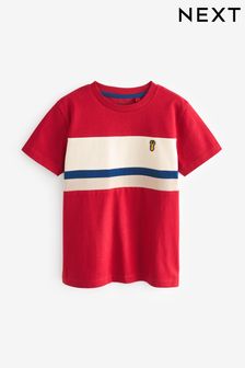 Red Colourblock Short Sleeve T-Shirt (3-16yrs) (199127) | ￥1,210 - ￥1,740