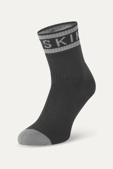 Чорний - Водонепроникні зелені шкарпетки Sealskinz Mautby для теплої погоди до щиколотки з гідростопом (199437) | 1 831 ₴