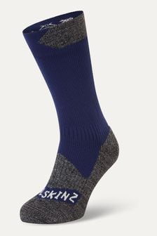 Blau - Sealskinz Raynham Wasserdichte Allwetter-Socken in mittlerer Länge (199458) | 58 €