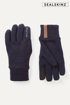 Синий - Ветрозащитные вязаные перчатки Sealskinz Necton (199515) | €46