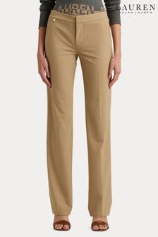 Бежевые брюки прямого кроя Lauren Ralph Lauren (199556) | €119