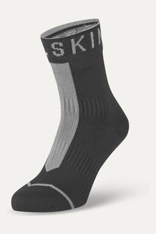 Сірий - Водонепроникні всепогодні шкарпетки Sealskinz Dunton довжиною до щиколотки з гідростопом (199747) | 2 003 ₴