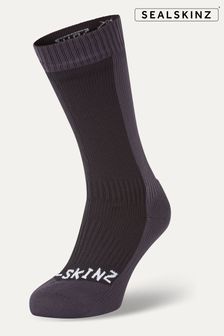 Brązowy - Sealskinz Starston Waterproof Cold Weather Mid Length Socks (199842) | 270 zł