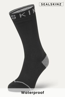 Чорний - Водонепроникні всепогодні шкарпетки Sealskinz Briston середньої довжини з гідростопом (199903) | 2 289 ₴