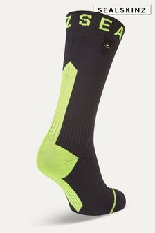 Negro/verde - Calcetines de largo medio negros resistentes al agua y a todas las condiciones meteorológicas con tejido Hydrostop Briston de Sealskinz (199960) | 57 €