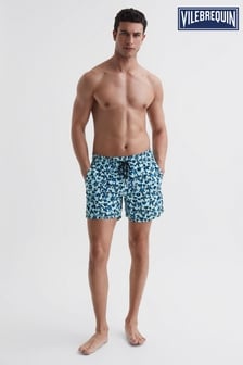 Reiss Blue Multi Moorea Vilebrequin Leopard Print Swim Shorts (199963) | 352 €