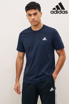 adidas Blue Sportswear Essentials Single Jersey Embroidered Small Logo T-Shirt (1C1918) | ₪ 91