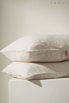 Truly Grey Linen Housewife Pillow Cases (1GF761) | €43