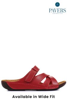 Pavers Ladies Touch Fasten Mules