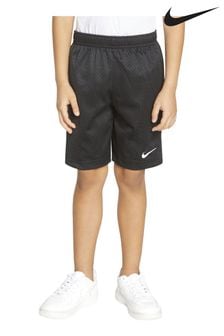 Negru - Pantaloni scurți din plasă pentru copii mici Nike (200918) | 107 LEI