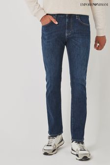 Mid Blue Denim - Emporio Armani J45 Straight Fit Jeans (201284) | MYR 930