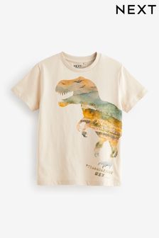 Neutral Dino Short Sleeve Graphic T-Shirt (3-16yrs) (201543) | OMR3 - OMR4