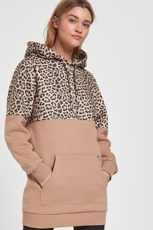 Sweat à capuche coupe longue