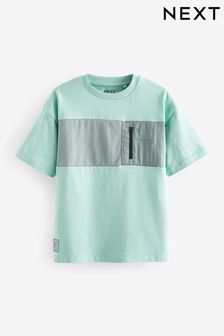 Mineral Blue Short Sleeve Utility T-Shirt (3-16yrs) (201758) | kr106 - kr152