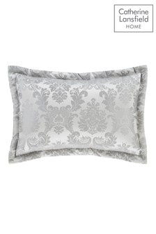 Catherine Lansfield Set of 2 Silver Damask Jacquard Pillowshams (201816) | AED111