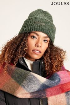 Joules Eloise Green Oversized Knitted Beanie Hat (202016) | 127 SAR
