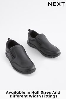 Black Narrow Fit (E) School Leather Loafers (202281) | 40 € - 55 €