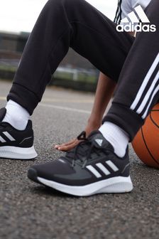 黑色╱白色 - Adidas Run Falcon 2兒童及青少年學生運動鞋 (202381) | NT$1,400