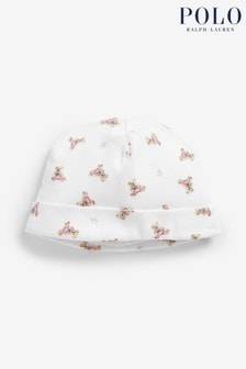 Niemowlęca czapka Polo Ralph Lauren w różowe misie (202424) | 85 zł