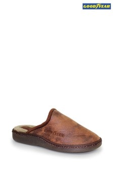 Goodyear Glen Brown Mens Mule Slippers (202445) | €31