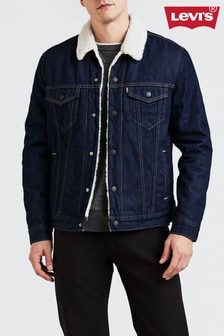 Темные выбеленные - ® Куртка с меховой отделкой Levi's Type Iii (202781) | €165