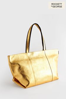 Rockett St George Premium Leather Oversized Shopper Bag