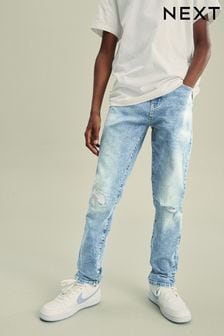 Bleach Denim Distressed Jeans (3-16yrs) (203026) | €20 - €27