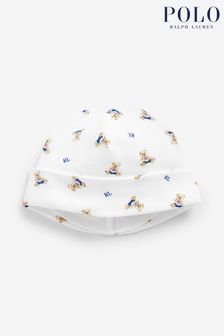 Голубая шапка для малышей с медвежатами Polo Ralph Lauren (203522) | €34