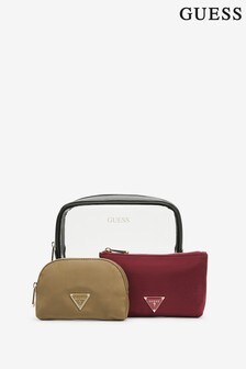 Lot de trois trousses à maquillage Guess