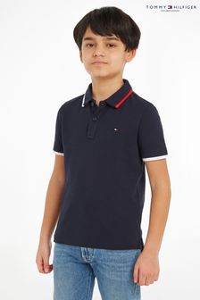Tommy Hilfiger Kids Blue Flag Tipping Polo Top (204529) | €23 - €25