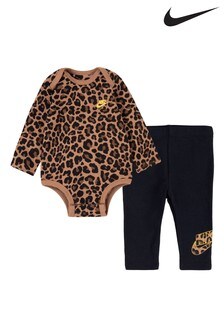 Nike Baby Leopard Bodysuit and Leggings Set