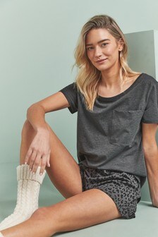 Cotton Blend Pyjamas Short Set