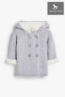 The Little Tailor Grey Baby Plush Lined Pram Coat (205959) | TRY 1.059