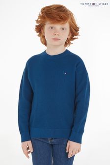 Niebieski dziecięcy sweter Tommy Hilfiger z kolekcji Niezbędne (206010) | 157 zł - 190 zł