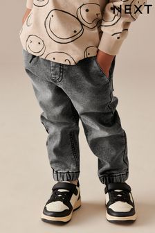 Grey Denim Joggers Jeans With Comfort Stretch (3mths-7yrs) (206437) | €17 - €20