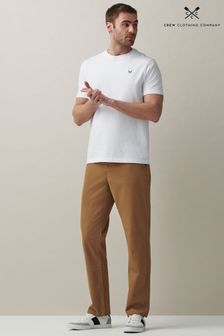 Crew Clothing Company Mens Tan Brown Ultimate Straight Chinos (206537) | 101 €