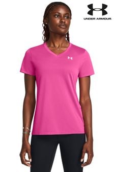 Pink - Under Armour T-Shirt mit V-Ausschnitt (207021) | 38 €