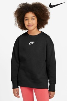 Czarny - Polarowa bluza Nike Club o kroju oversize (207112) | 120 zł