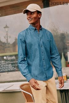 Joules Chambray Blue Classic Fit Shirt (207322) | €59