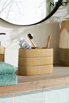 Ochre Yellow Tile Toothbrush Holder (208560) | AED53