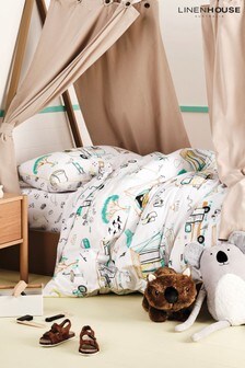 Linen House Kids Multi Kids Down By The River Duvet Cover and Pillowcase Set (209656) | kr396 - kr708
