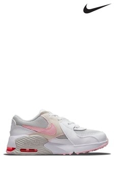 Серые/розовые/белые детские кроссовки Nike Air Max Excee