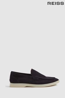 Reiss Navy Kason Suede Slip-On Loafers (209871) | $283