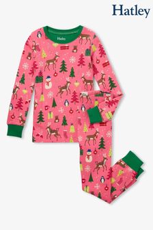 Rosa - Hatley Weihnachtliches Pyjamaset (210138) | 24 €