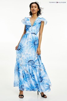 Tommy Hilfiger Blue Giant Daisy Maxi Dress (210206) | €127